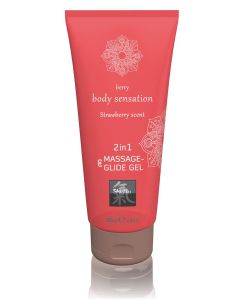 Massage- & Glide Gel 2 in 1 - Aardbei