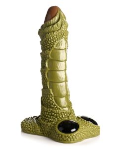 XR Brands - Reusachtig Geschubd Moerasmonster Dildo - Groen