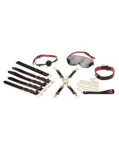 XR Brands - Lover's Luxe Bondage Set - Zwart