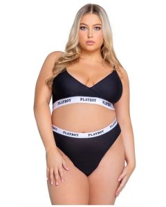 Playboy Lingerie - Lifestyle 2-Delige Set Curvy - Zwart