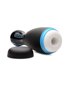 THE MILKER - Extreme 16X Sucking Masturbator - Zwart/Blauw