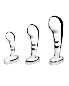 B-Vibe – Stainless Steel P-Spot Training Set – 3 Plugs