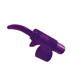 Tingling Tongue Bullet Vinger Vibrator- Paars