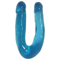 Lollicock - Sweet Slim Double Dipper Dildo - Berry Ice - 33 cm