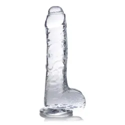 Jock C-Thru Transparante Dildo - 21 cm.