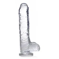 Jock C-Thru Transparante Dildo - 25 cm.