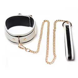 Kink in the Dark - Glow In De Dark Halsband Met Riem