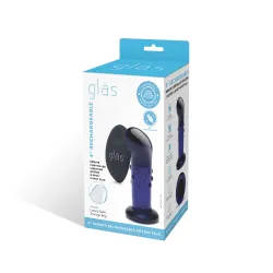 Glas - Rechargeable Remote Controlled Vibrating Dotted  G-Spot/P-Spot Plug