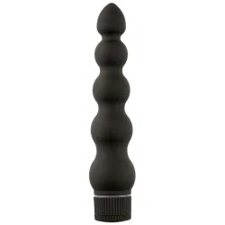 Doc Johnson - Black Magic Ribbed Vibe Vibrator - Zwart