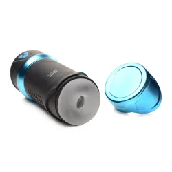 THE MILKER - Intense Masturbator Zuig- en Vibratiefunctie - Zwart/Blauw