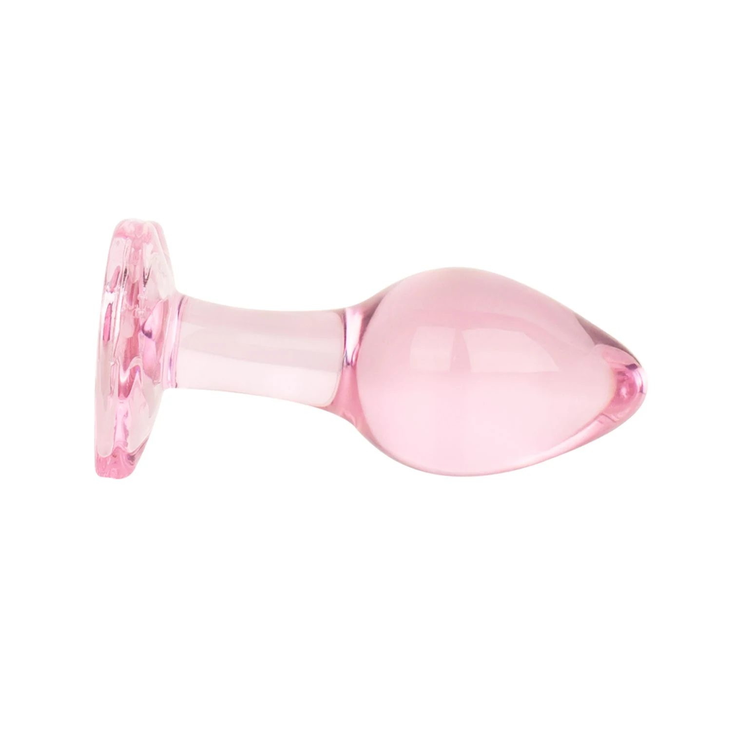Anal Collection Anal Plug Glass Medium in roze glas