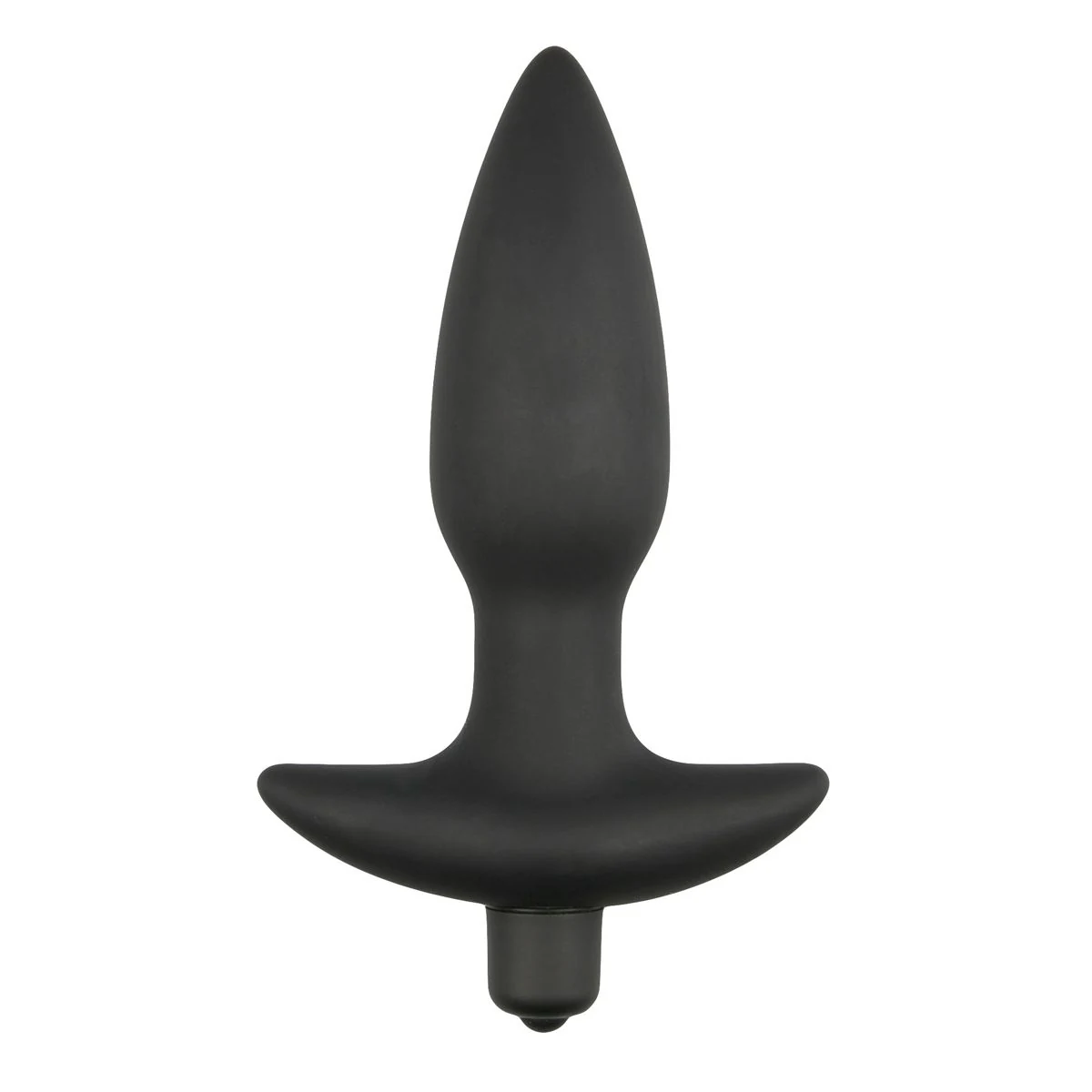Vibrerende zwarte buttplug van Easytoys Anal Collection, 14,5 cm, gemaakt van siliconen