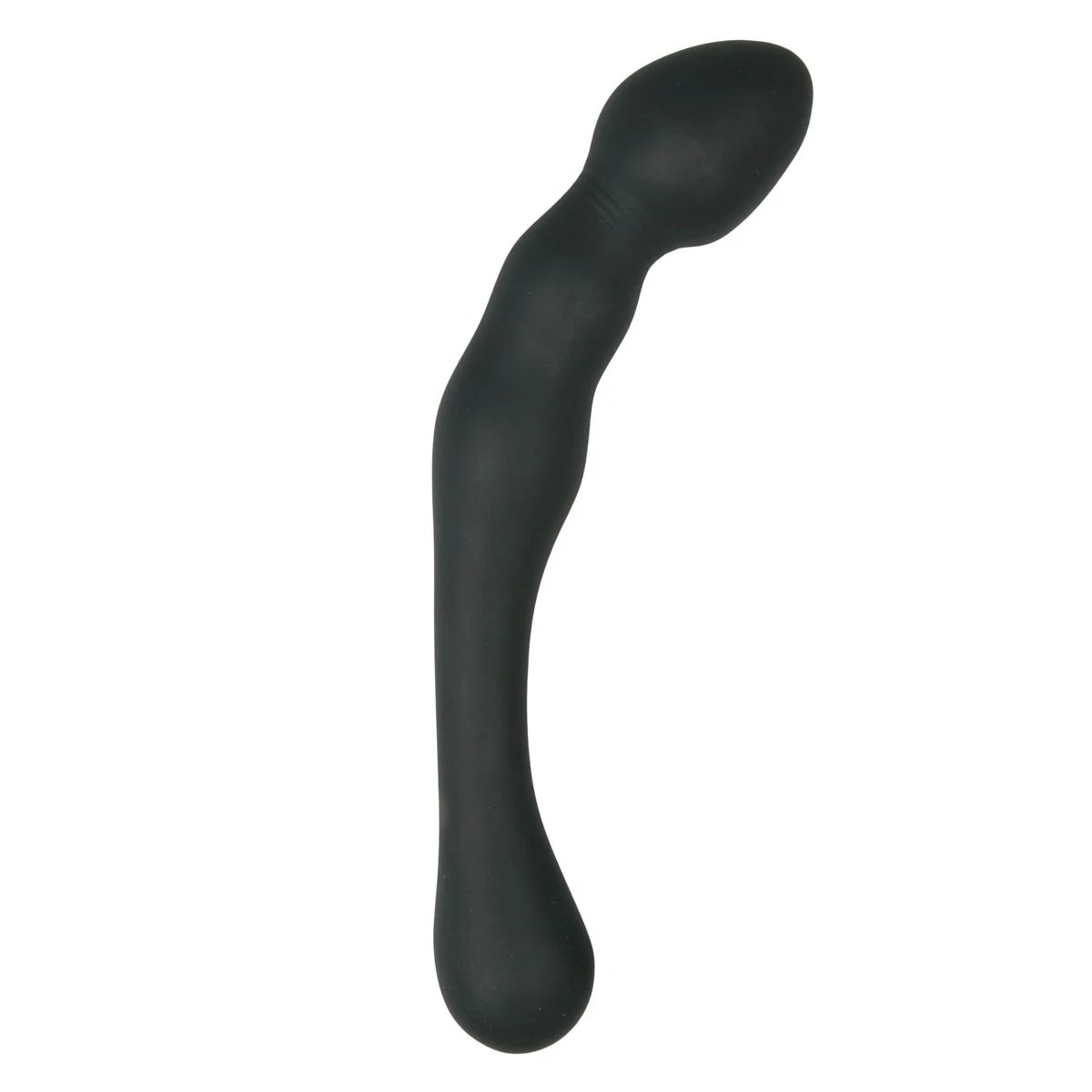 Anal Probe tweezijdige prostaat dildo No.1 van 20 cm in zwart siliconen