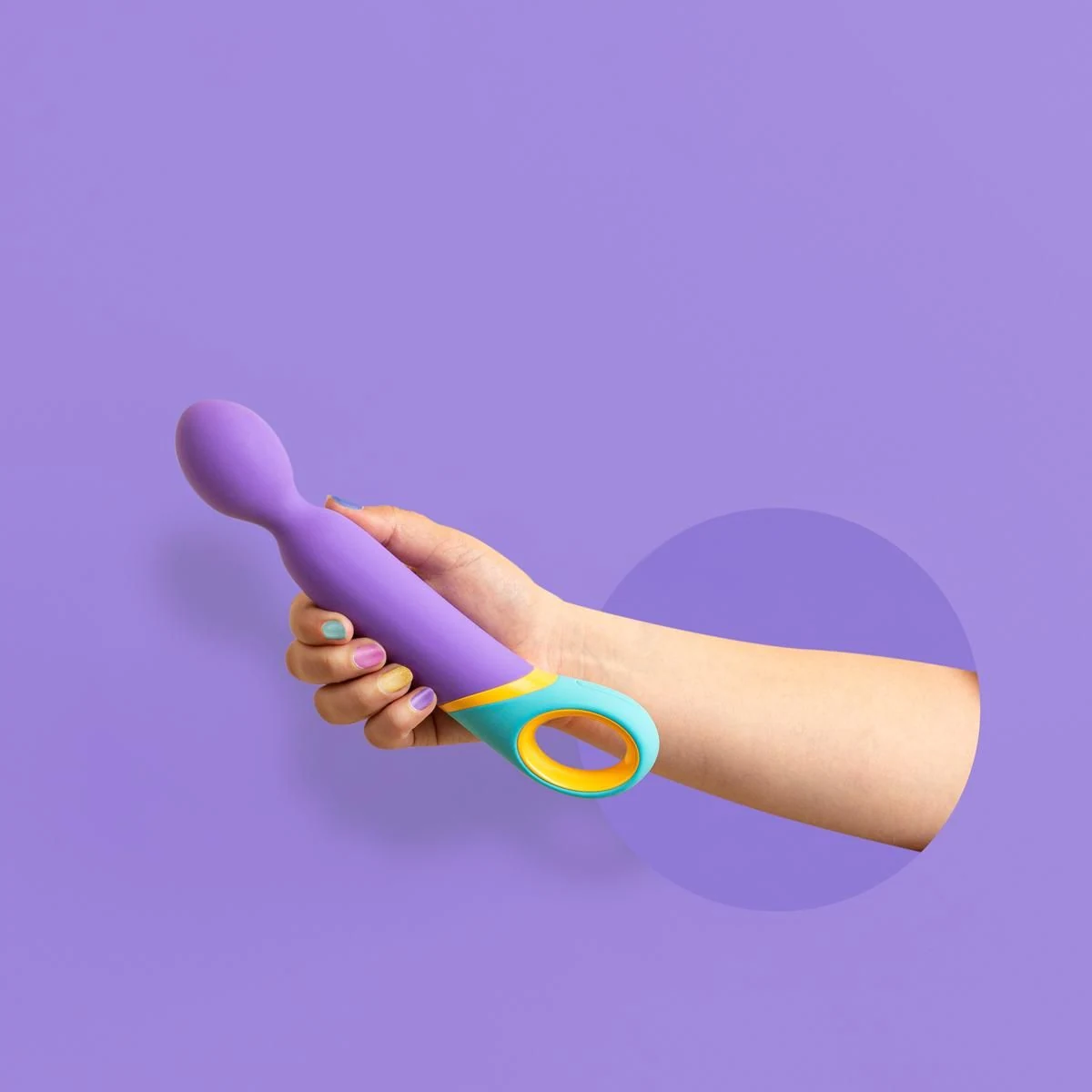Base Wand Vibrator kleurrijke wand massager met eenvoudige bediening