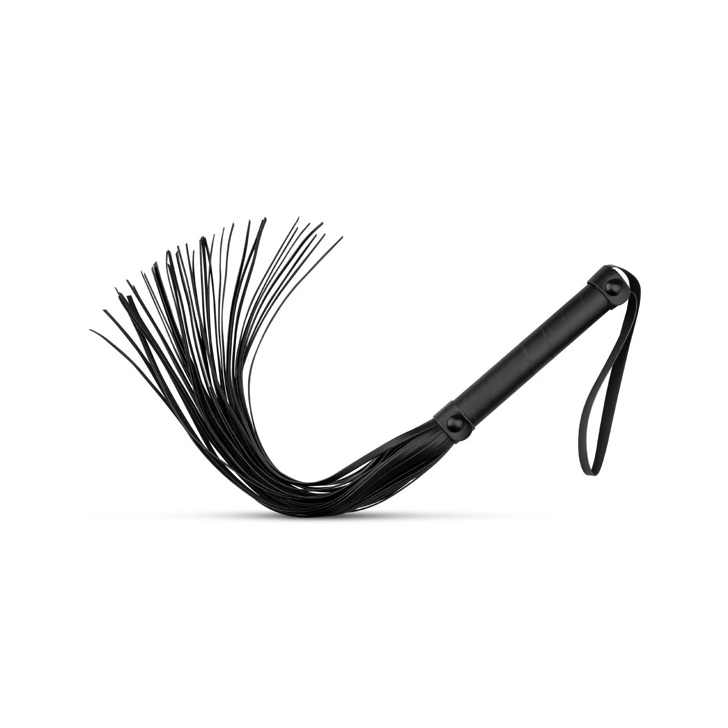 Kunstleren flogger zwart, lengte 450 mm