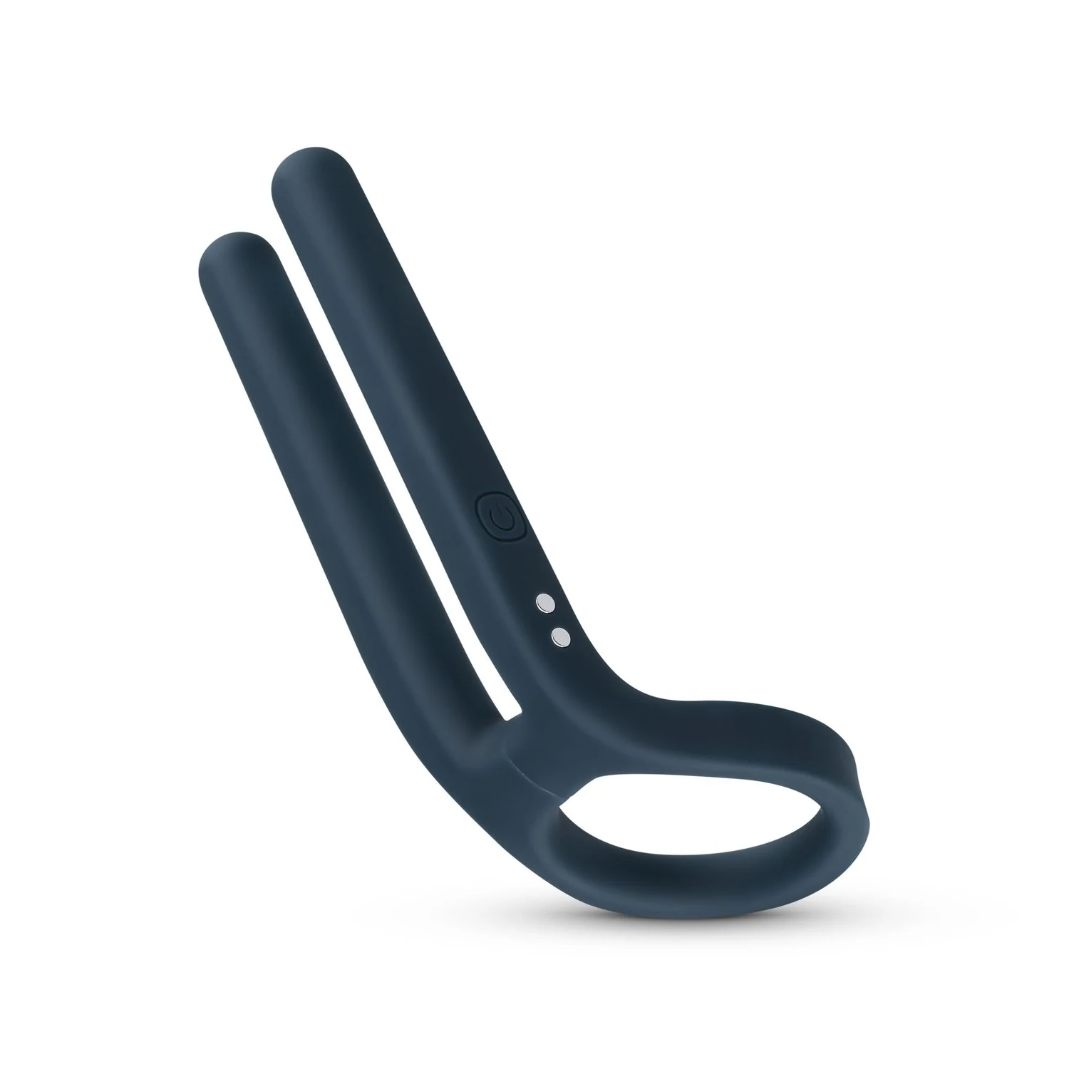 Boners Cockring & Ball Stimulator blauw, vibrerende cockring blauw met dubbele stimulatie