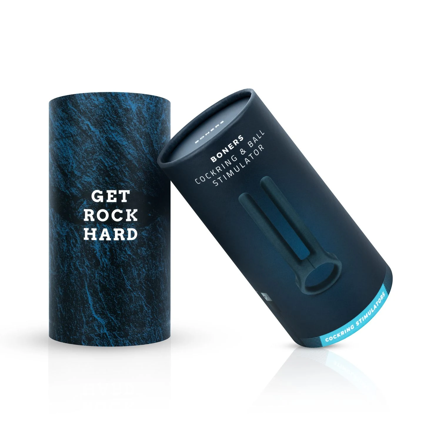Boners cockring & ball stimulator blauw voor stimulatie van de penis