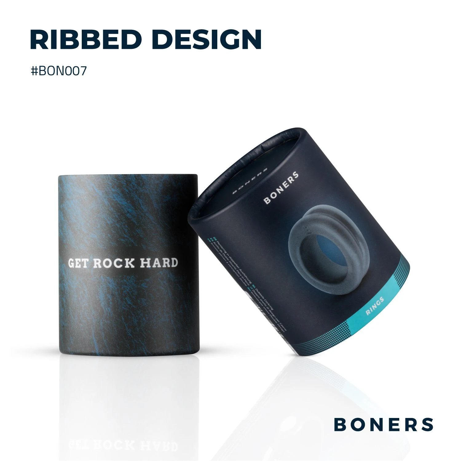 Boners cockring voor penisstimulatie, flexibel en rekbaar