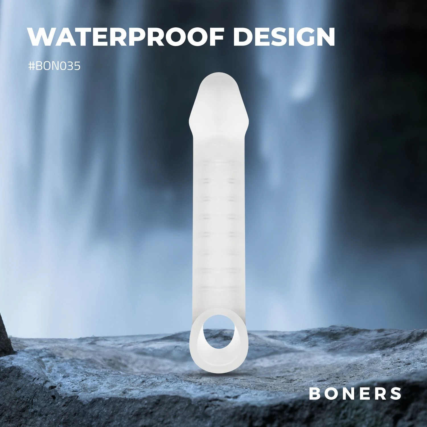 Boners Ondersteunende Penis Sleeve van rubber en TPE