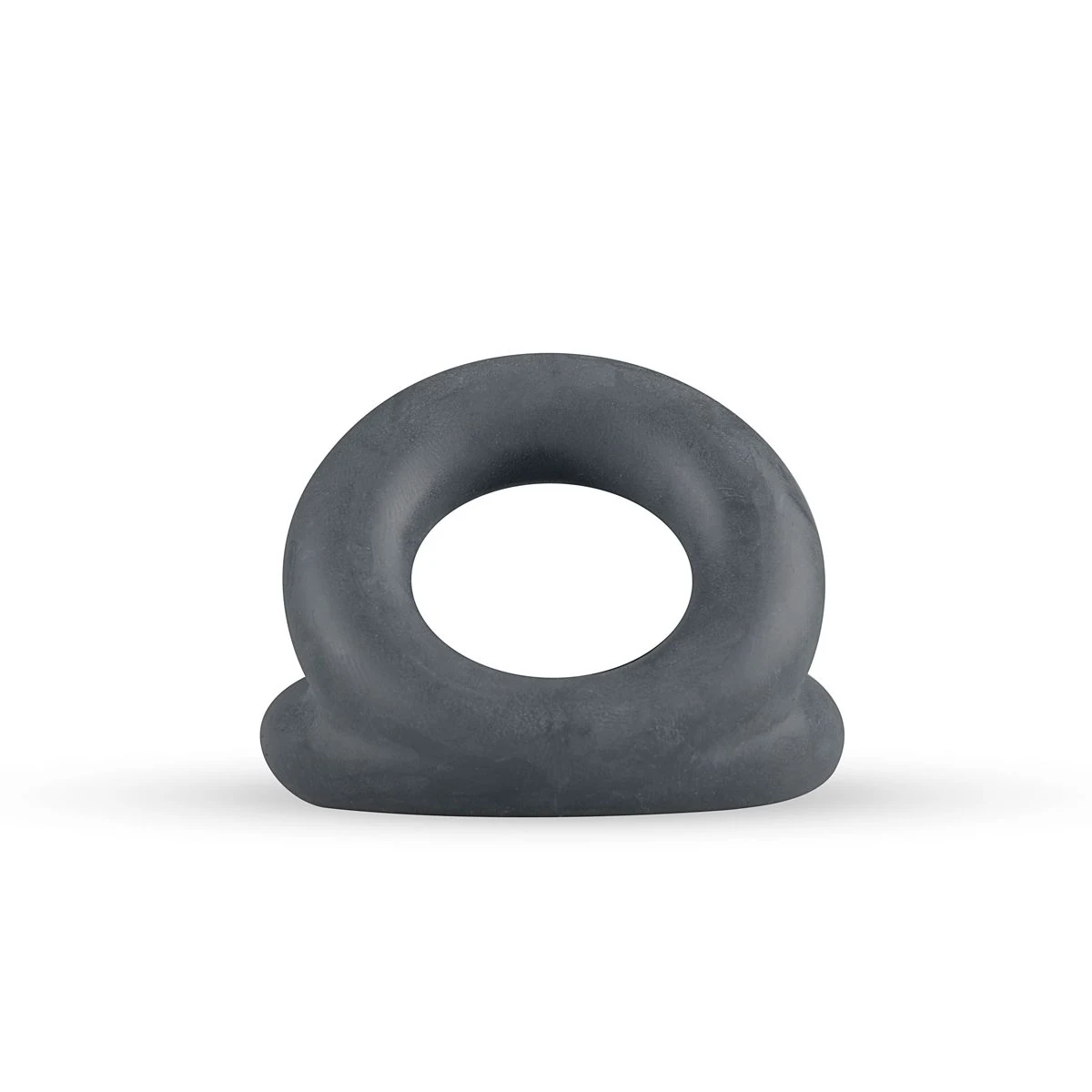 Zachte grijze siliconen cockring en ballstretcher van Boners