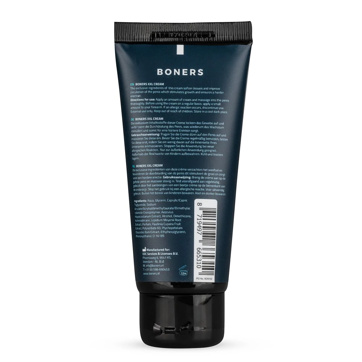 Boners Penis XXL Crème stimuleert de doorbloeding en verzacht het weefsel