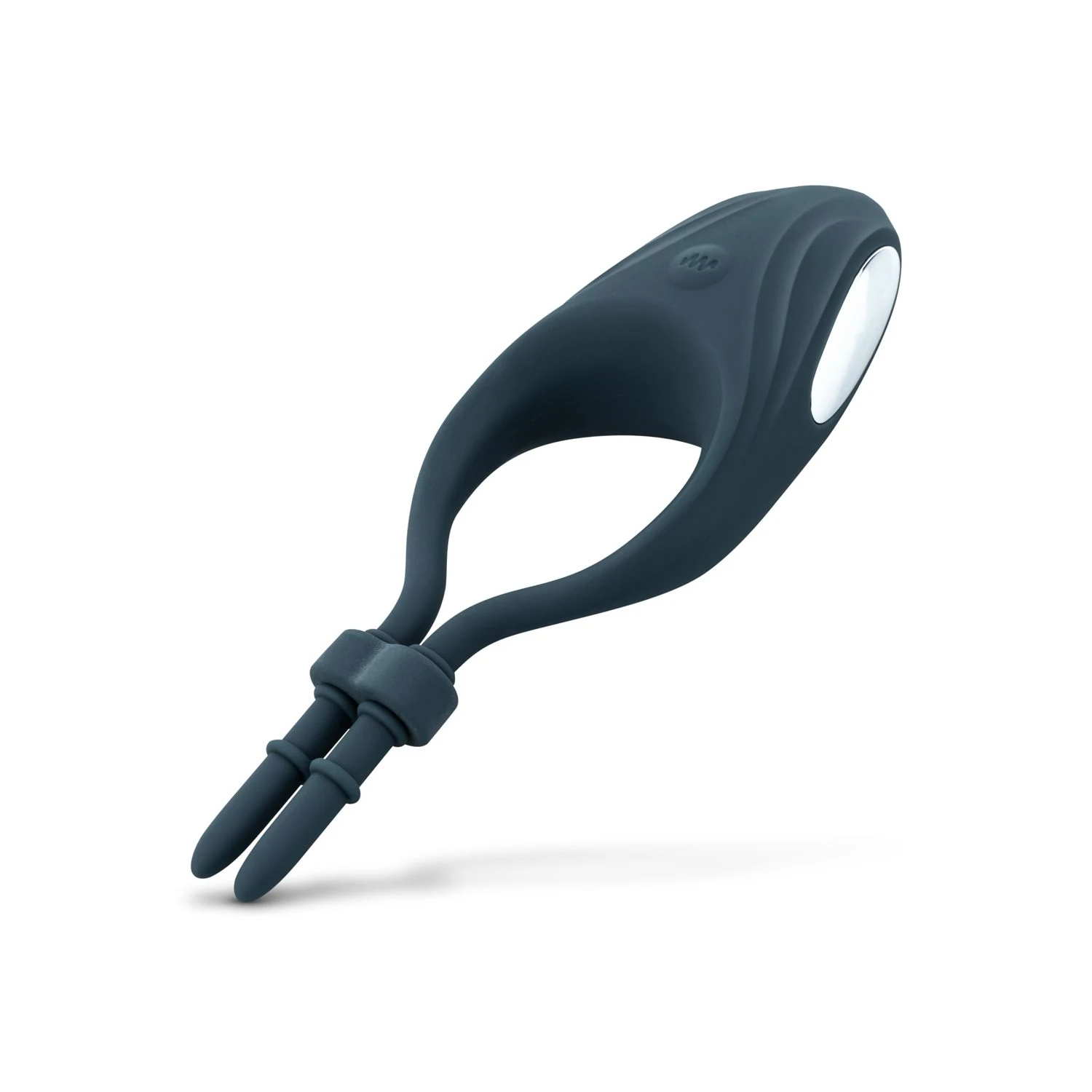Blauwe Boners cockring met variabele vibratiestanden