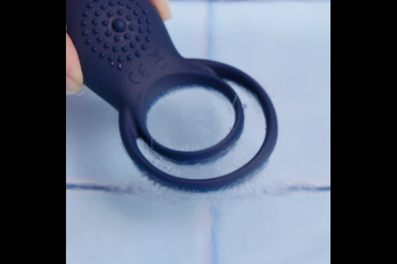 Blauwe Boners vibrerende cockring met 10 vibratiestanden