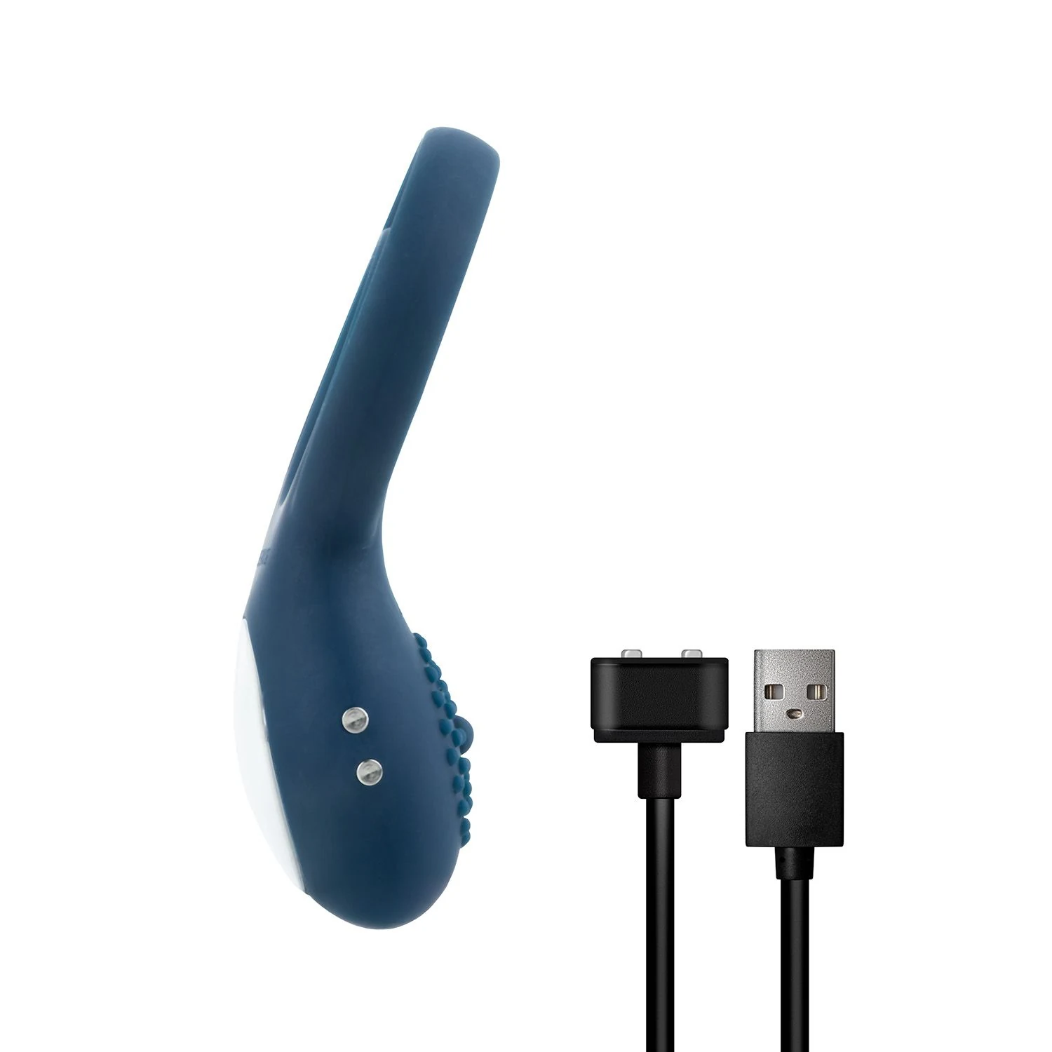 Flexibele Boners vibrerende cockring in blauw