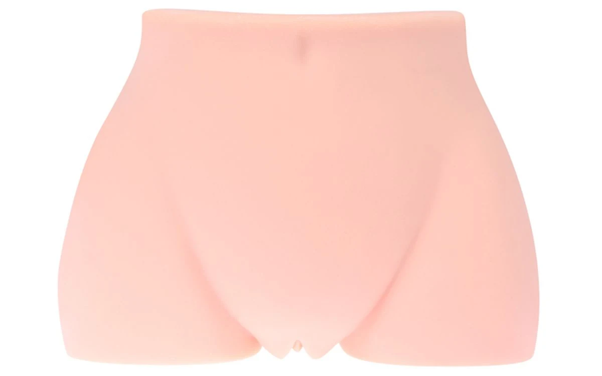 Cherry Masturbator van Kokos in beige TPE met vagina- en anusopening