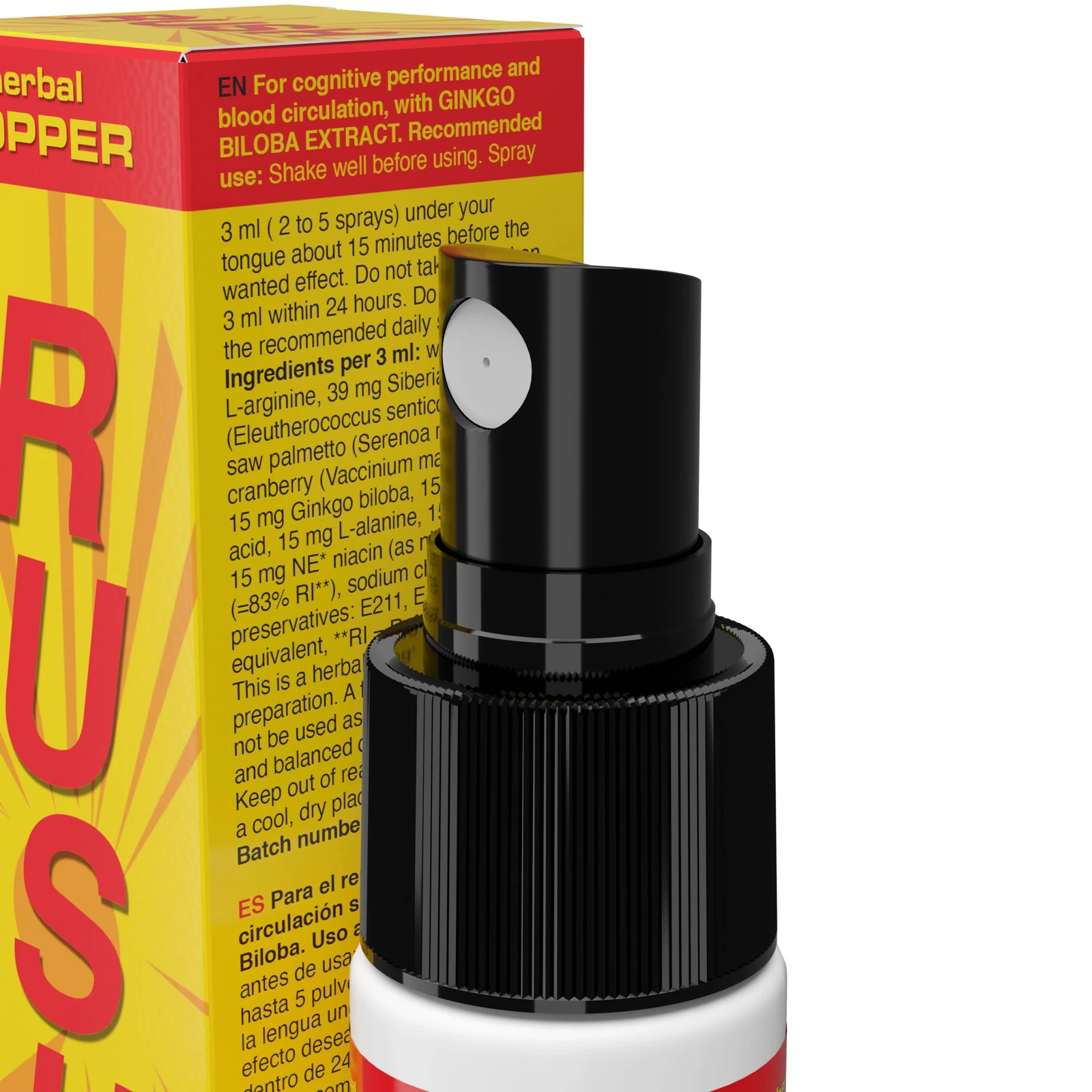 Cobeco Pharma Rush Popper met Siberische ginseng en Ginkgo biloba