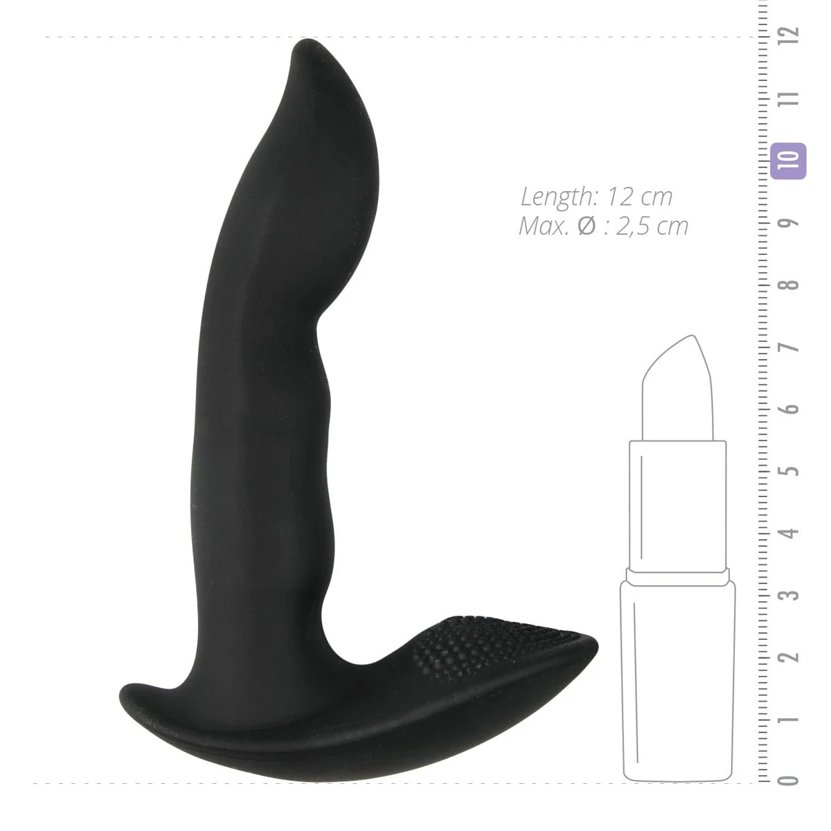 Buigzame Dynamic Duke prostaatvibrator met standaard vibratie