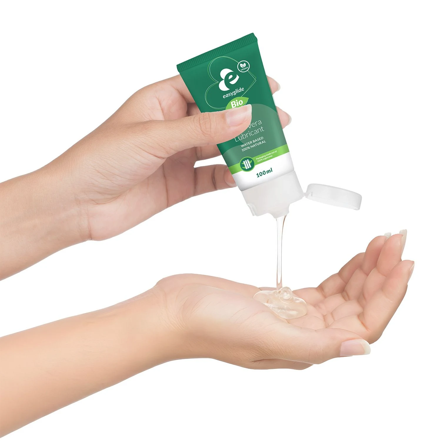 EasyGlide glijmiddel op waterbasis, transparant, vegan en unisex 100 ml
