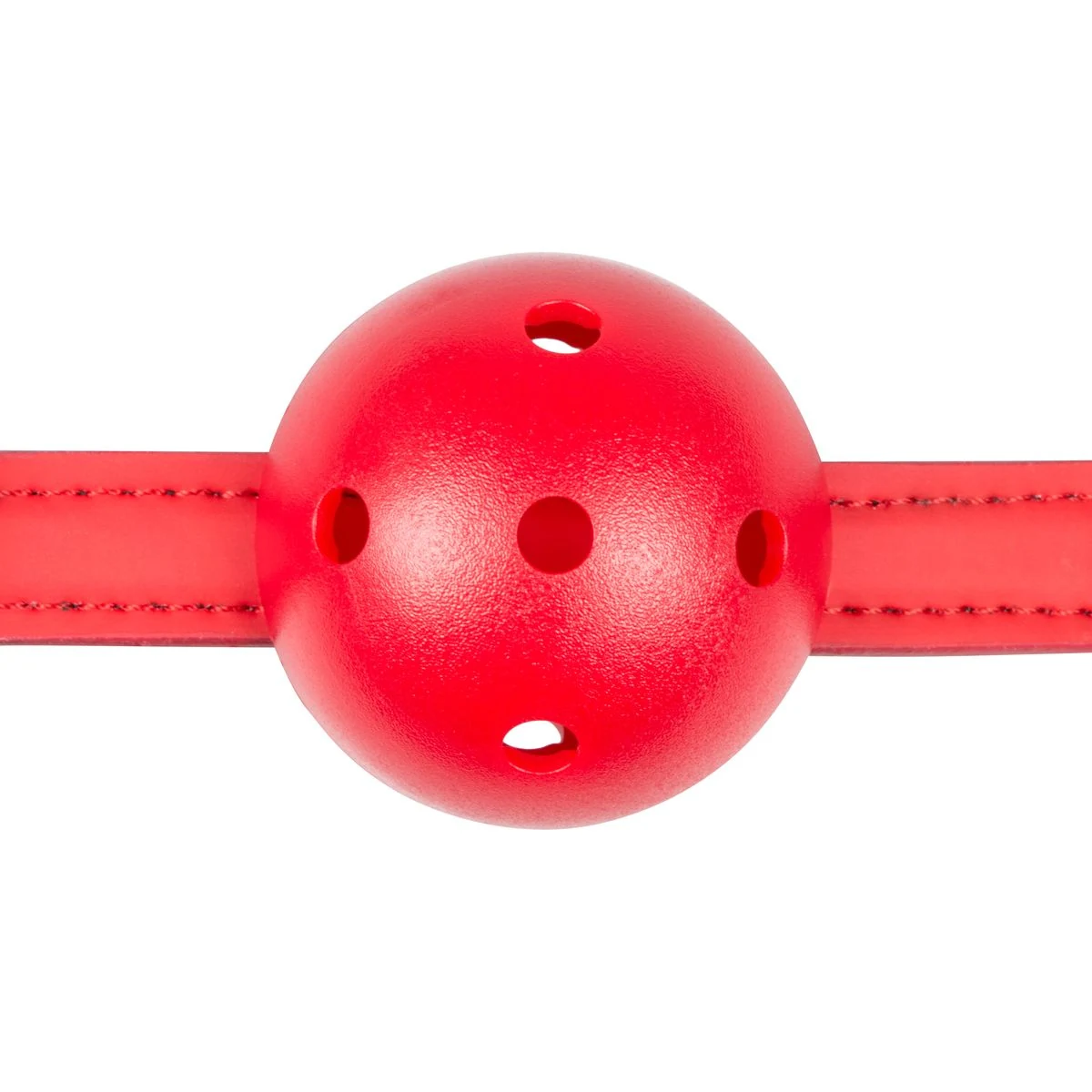 Rode ball gag voor beginners met verstelbaar riempje en goede pasvorm