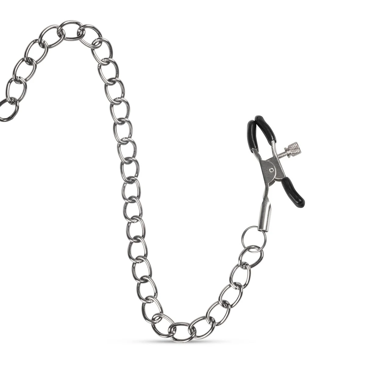 Easytoys Fetish ballgag met metalen verstelbare tepelklemmen
