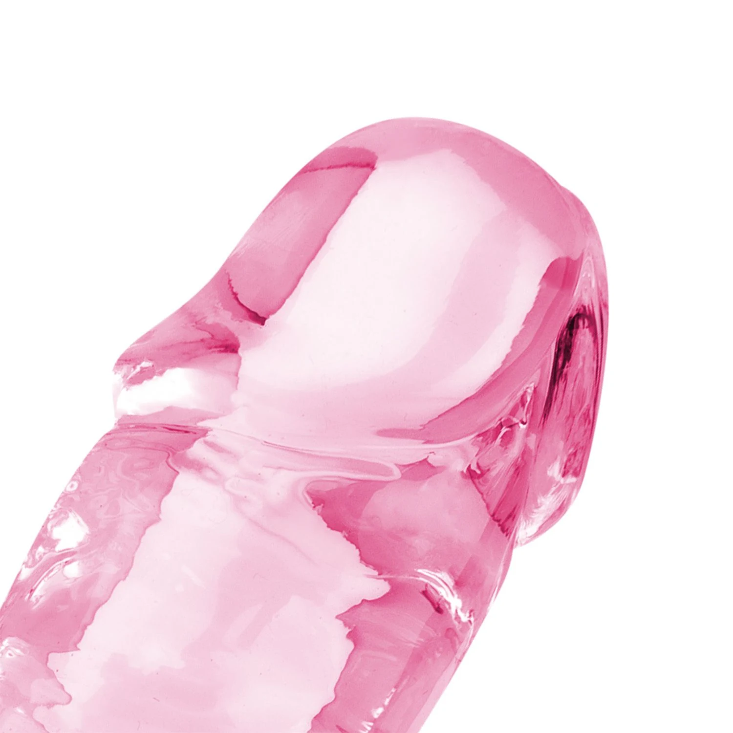 EasyToys Jelly Dildo 18 cm met aders, 30 mm maximale diameter