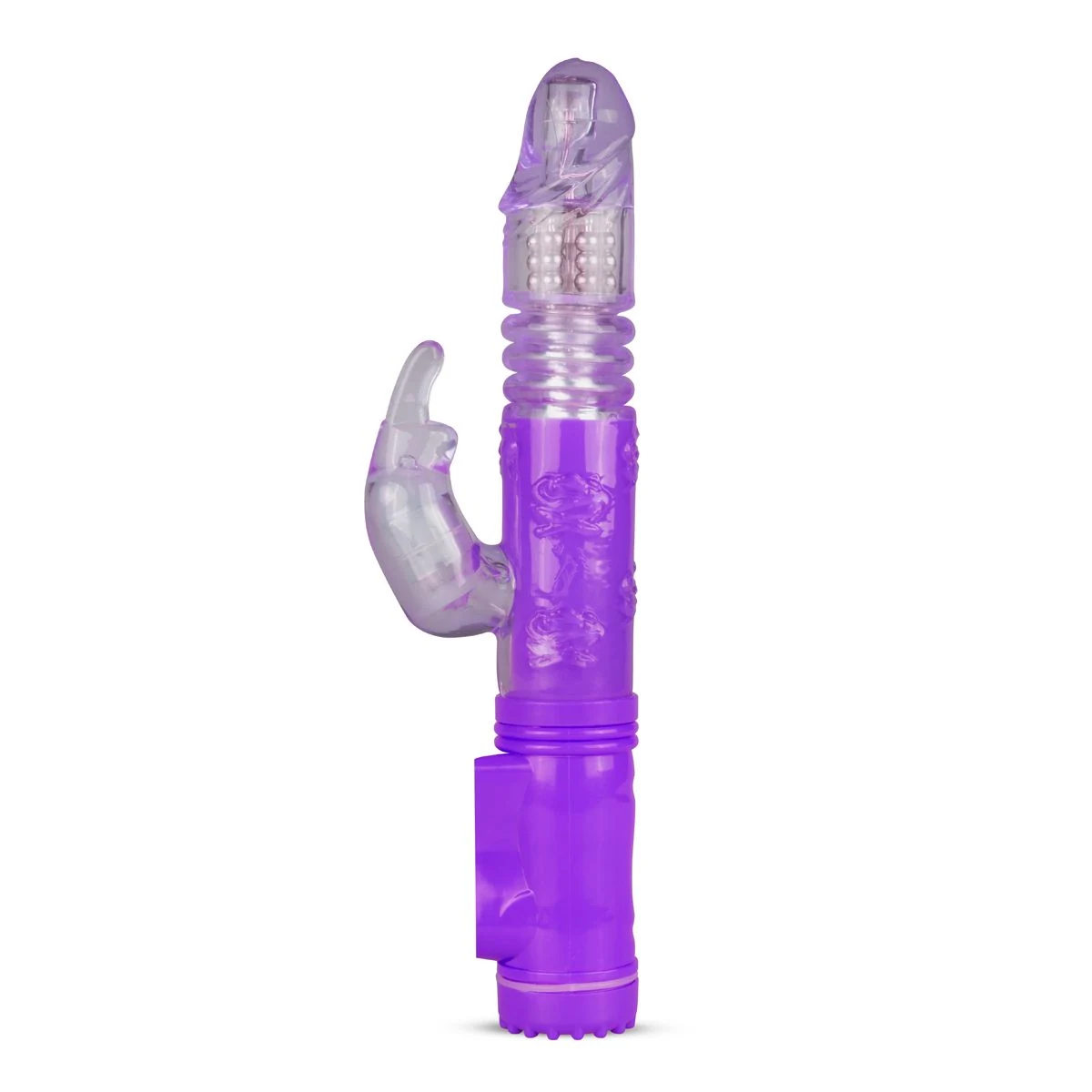 EasyToys stotende rabbit vibrator met flexibele konijnenarm en pushbutton bediening