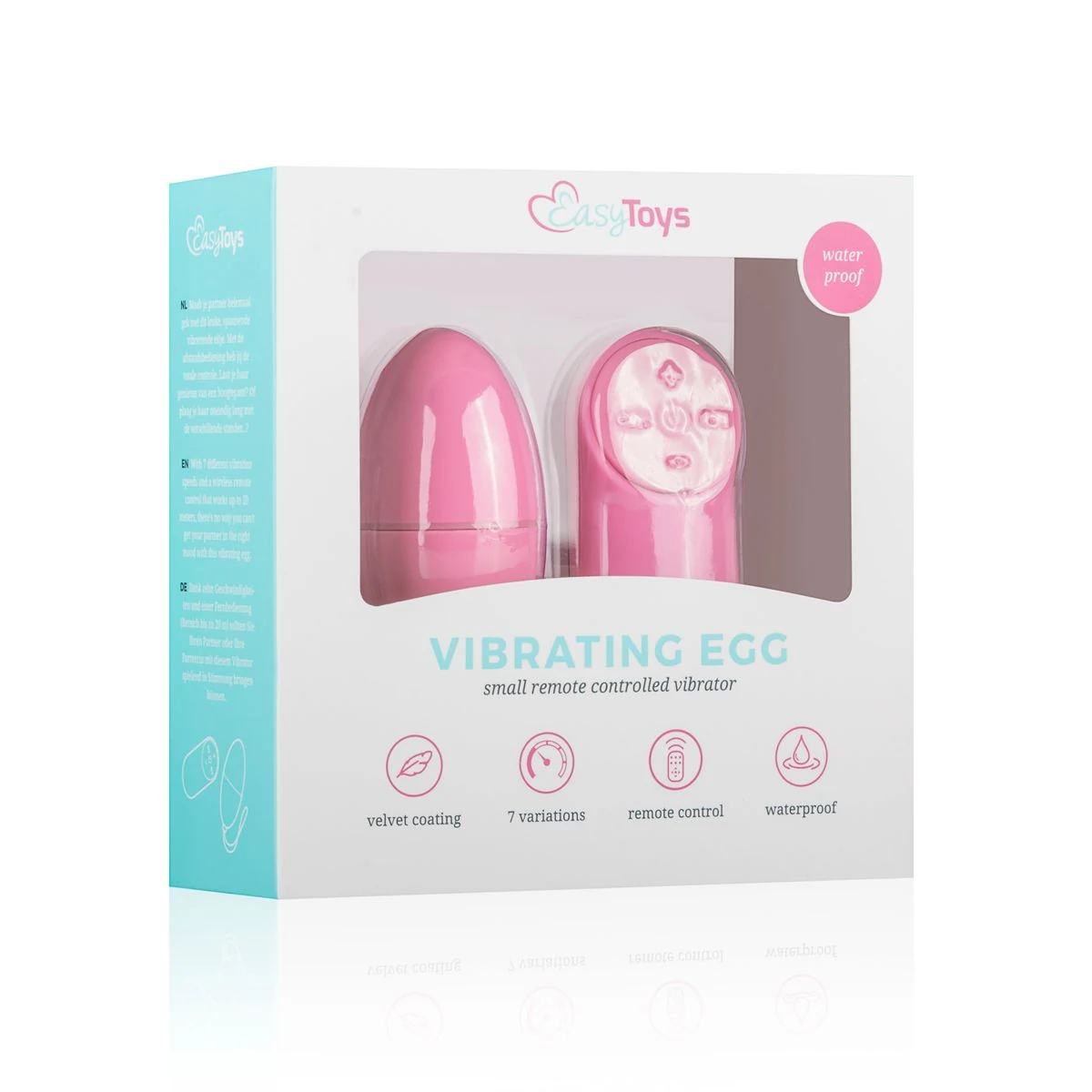 Roze vibratie ei van EasyToys met variabele trillingen