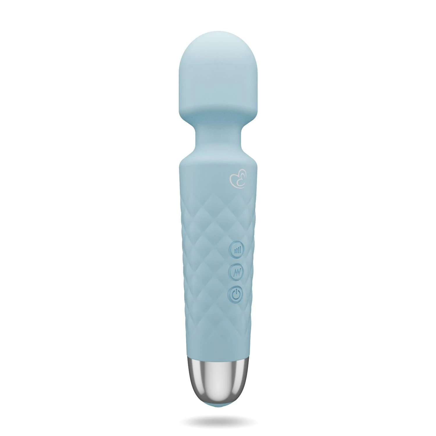 Mini wand vibrator blauw met variabele vibratiestanden