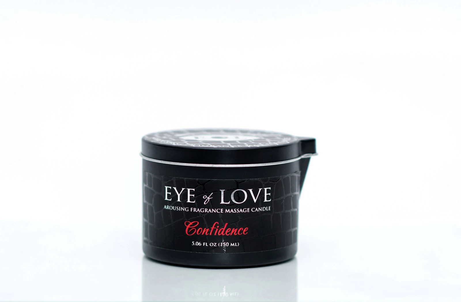 Zwarte EOL Massage Kaars Confidence met feromonen, 150 ml