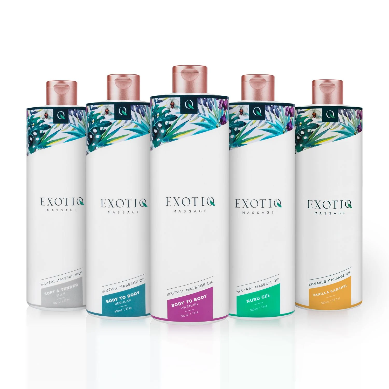 Exotiq Body To Body Oil 500 ml met zijdezachte werking voor massages
