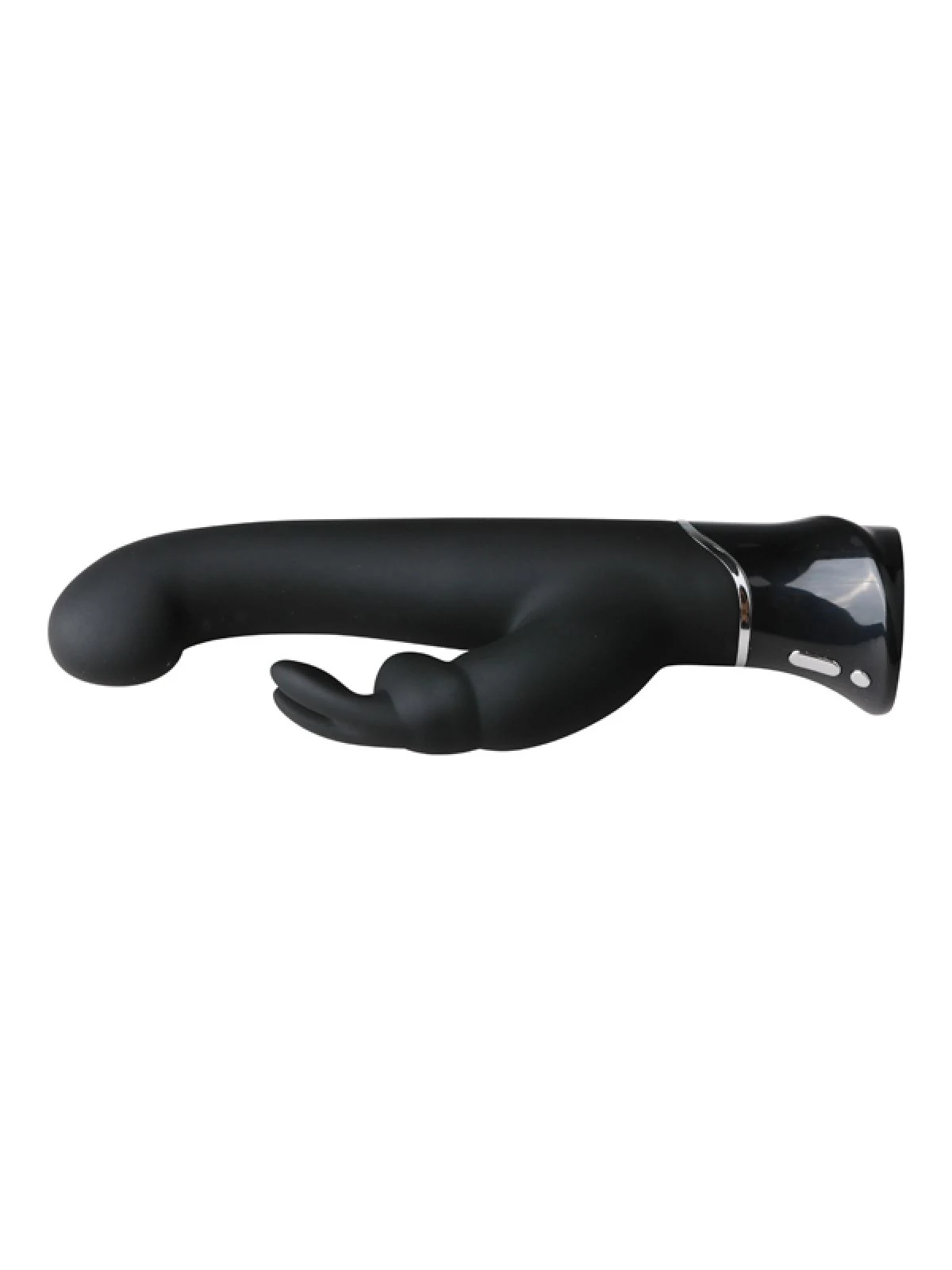 Zwarte GREEDY GIRL Rabbit Vibrator met 36 vibratiestanden