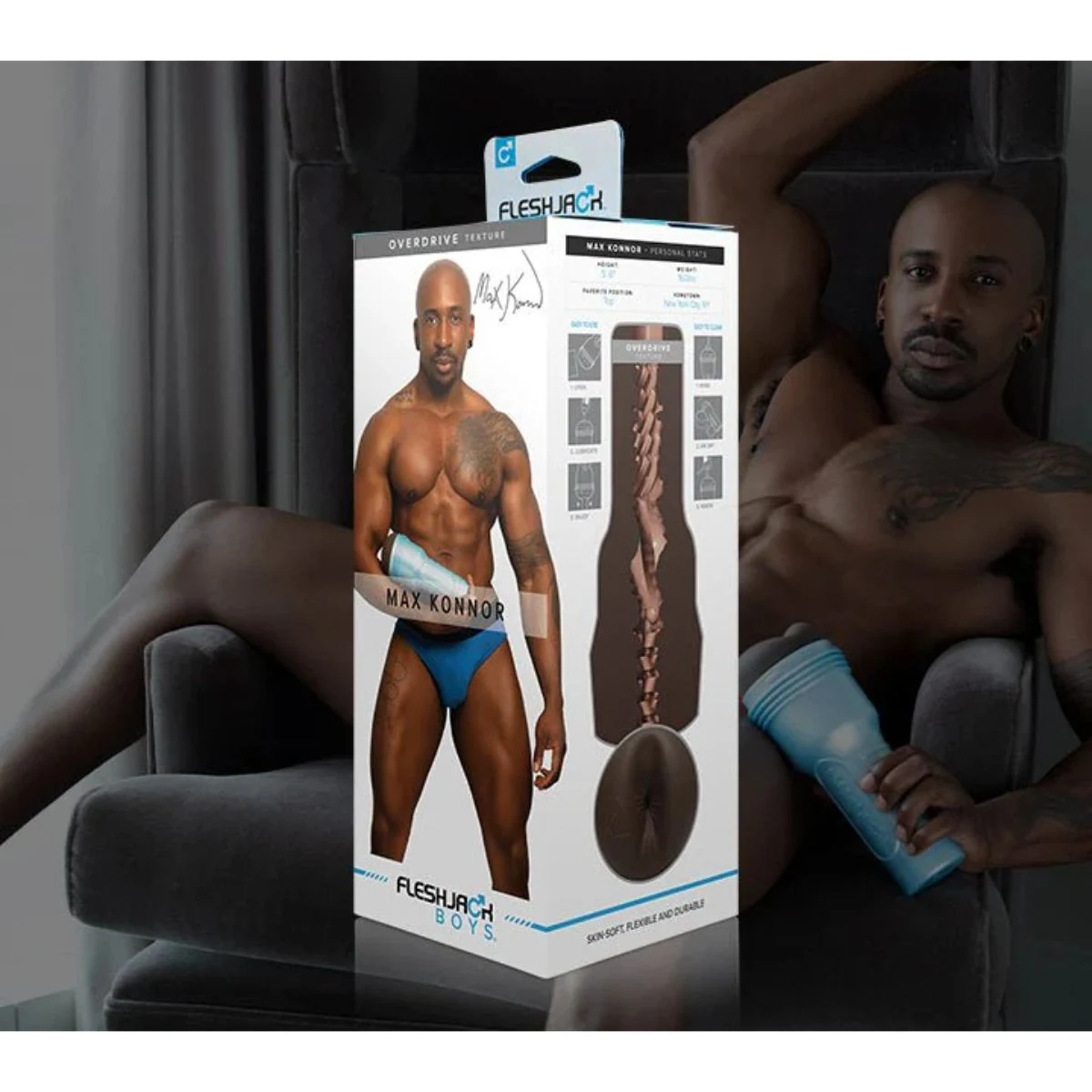 Fleshjack Boys Max Konnor Overdrive met noppen en ribbels