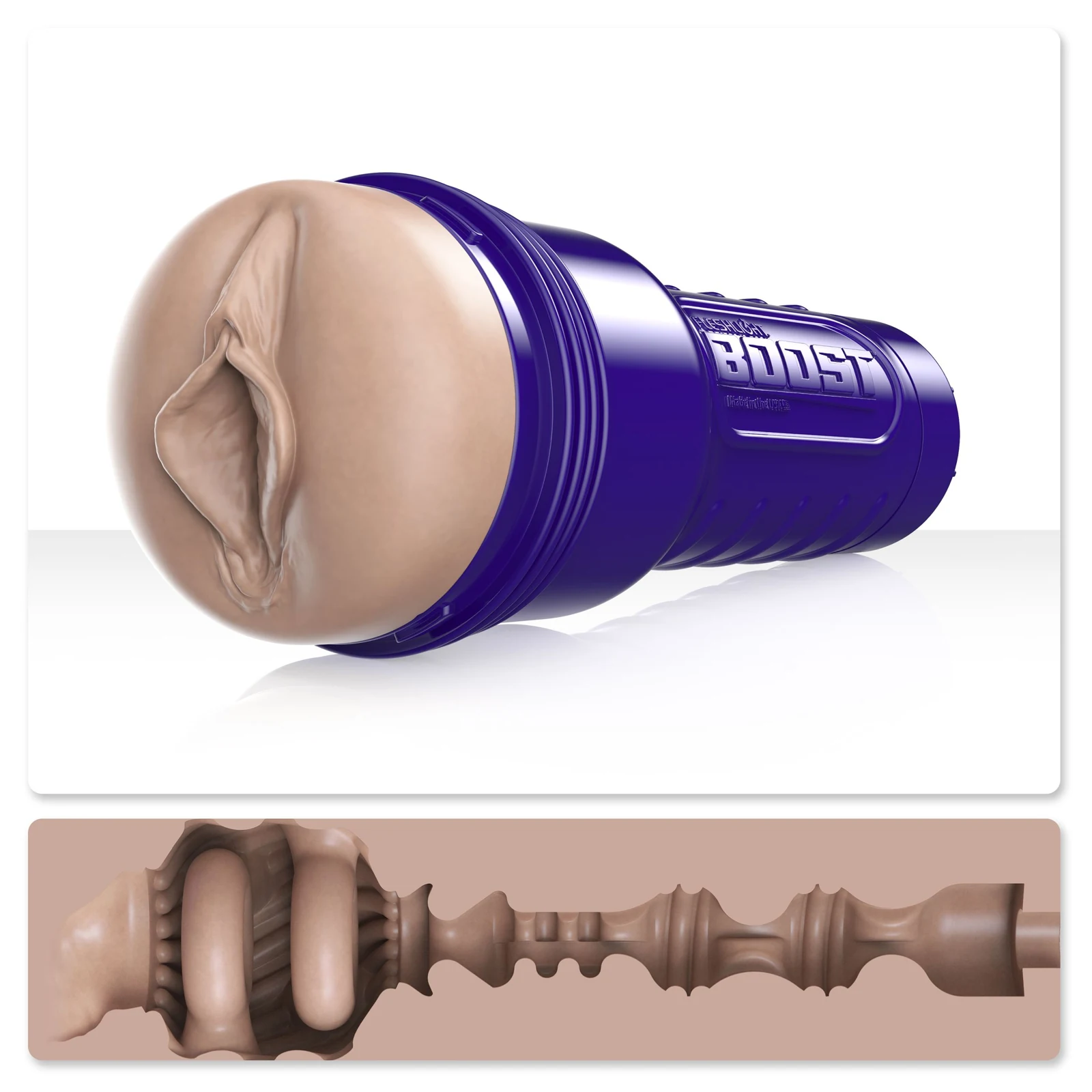 Fleshlight Boost Bang - Light Medium masturbator met discrete behuizing