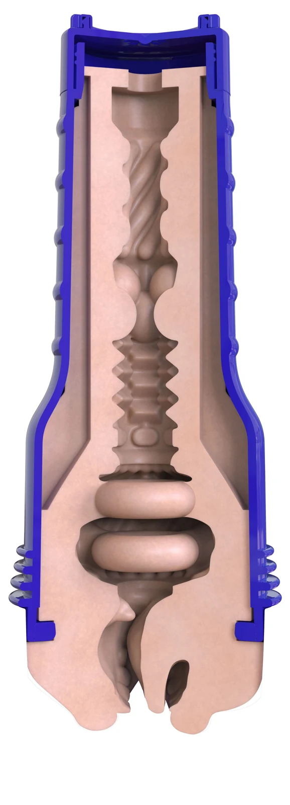 Fleshlight Boost Blow met mondopening en beige kleur