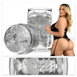 Fleshlight Quickshot Mia Malkova transparante masturbator met vagina- en anusopening