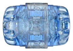 Fleshlight Quickshot Turbo blauw, compacte masturbator met neutrale opening