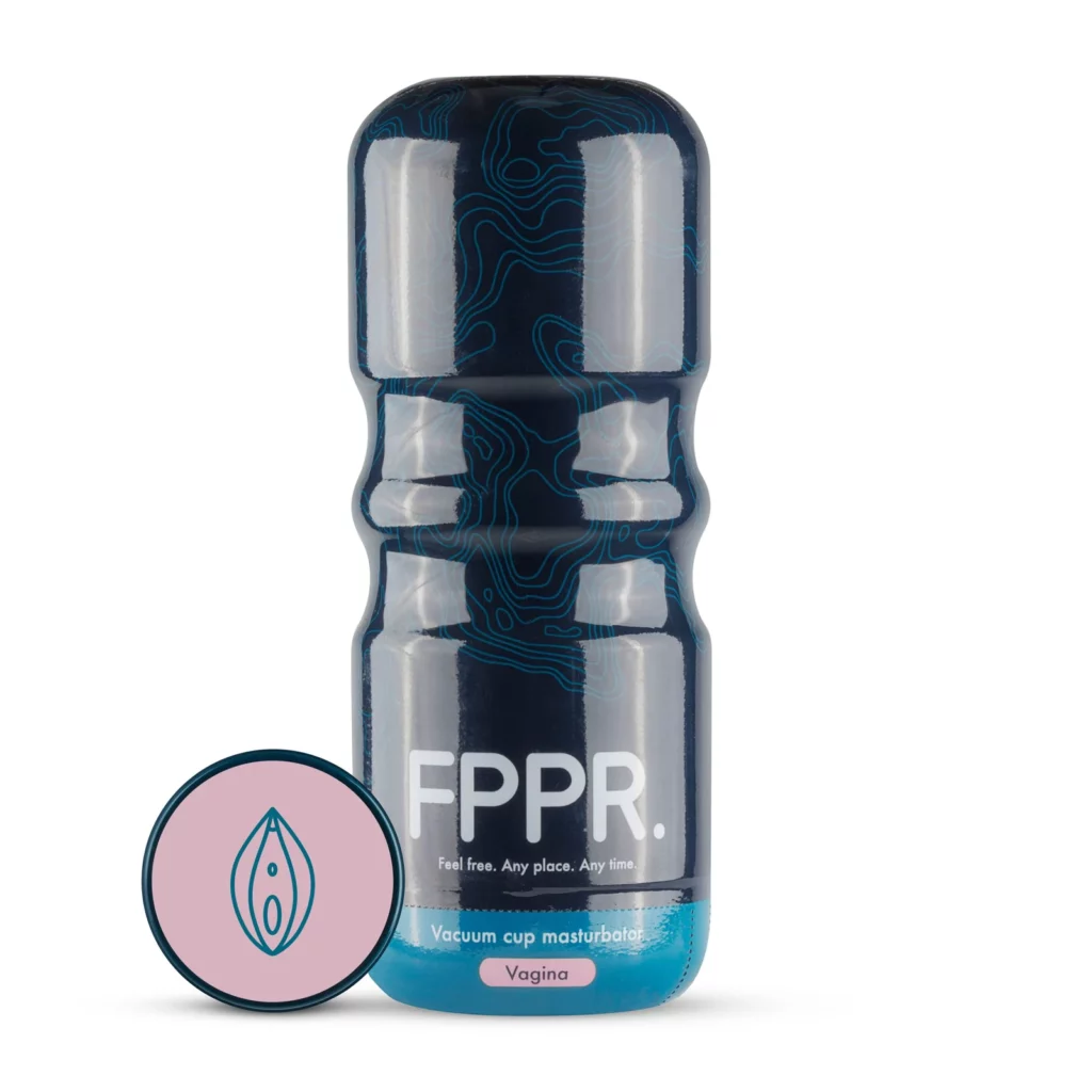 FPPR vagina masturbator met roze sleeve en discrete behuizing