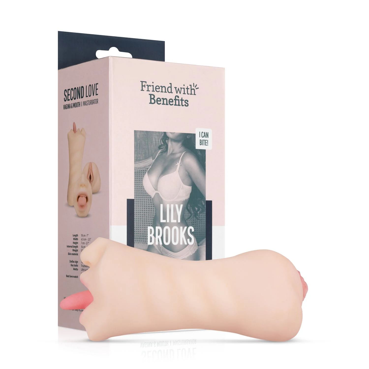 Waterproof Lily Brooks Masturbator geschikt voor waterbasis glijmiddel