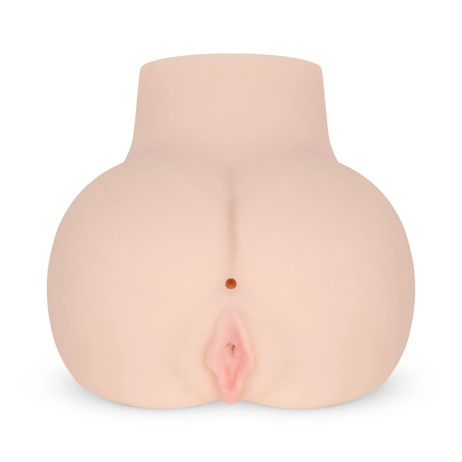 Realistische masturbator met vibrator met billen en zacht materiaal
