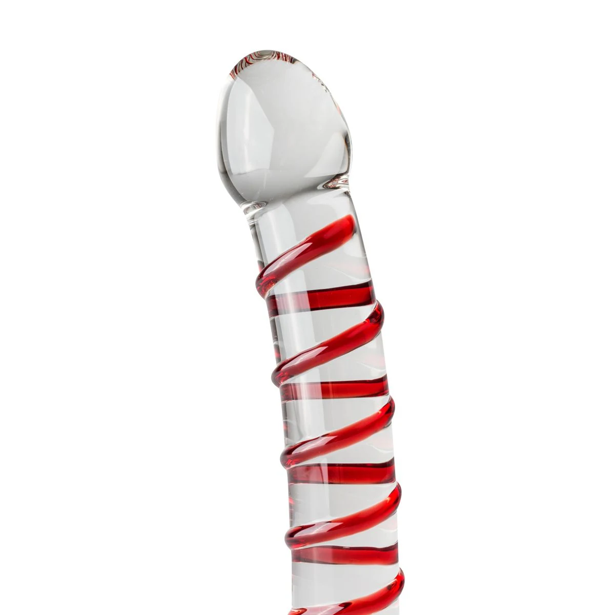 Transparante glazen dildo voor G-spot en P-spot stimulatie